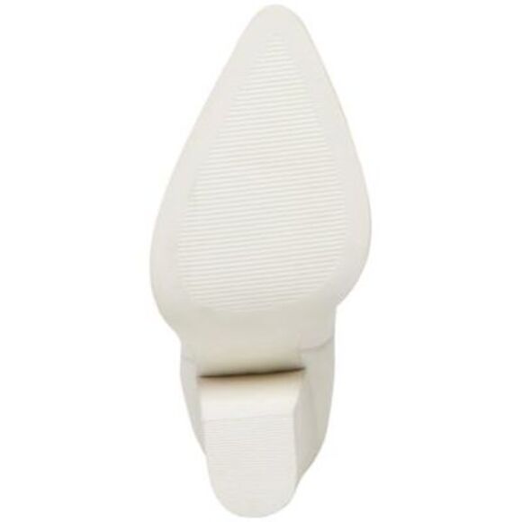 STEVE MADDEN Womens White Tonal Pull Tabs Tessy Leather Western Boot 5.5 M - Picture 4 of 4